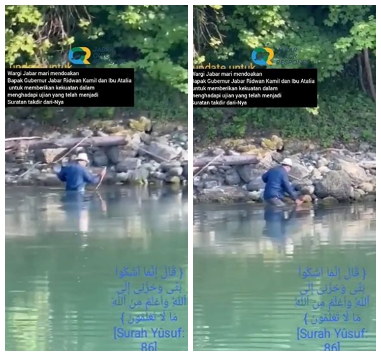 Momen Ridwan Kamil lantunkan azan di tepi sungai Aare sebelum pulang