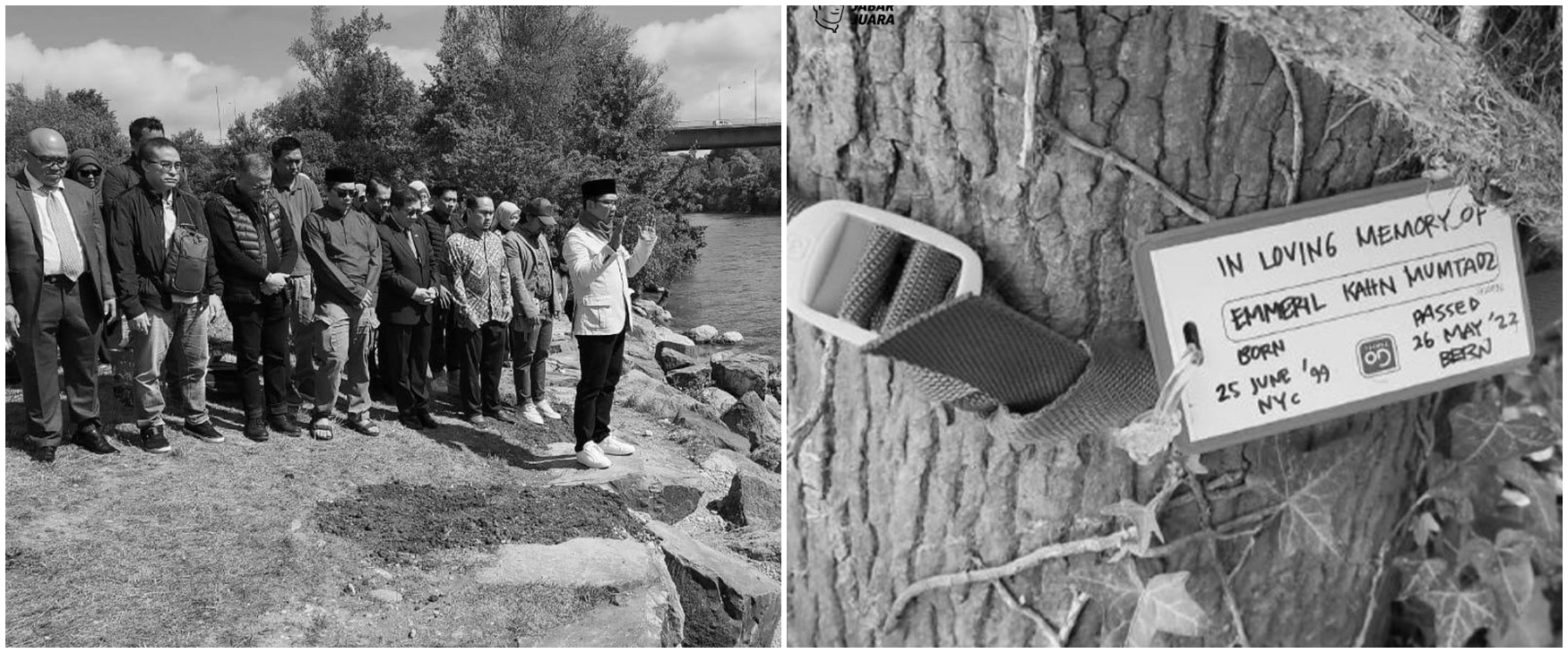 Momen Ridwan Kamil dan keluarga salat gaib sebelum balik ke Indonesia