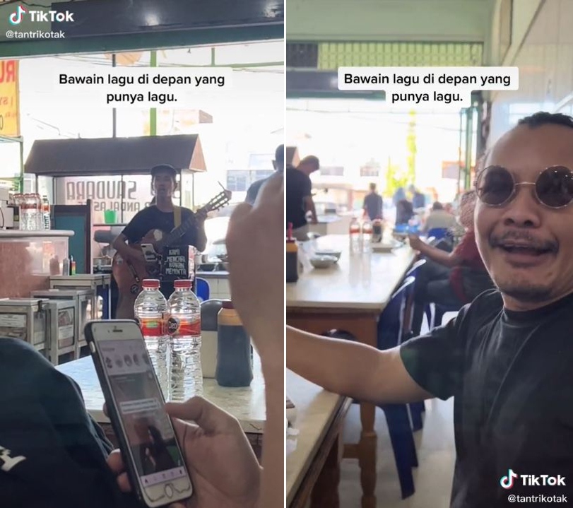 Pengamen ini nyanyi lagu Kotak, tak diduga dihampiri Tantri si vokalis