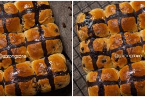Resep chocolate chips hot cross buns, kudapan spesial untuk keluarga