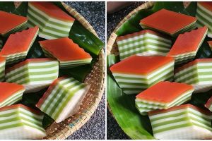Cara membuat lapis sagu, enak, lembut, dan kenyal