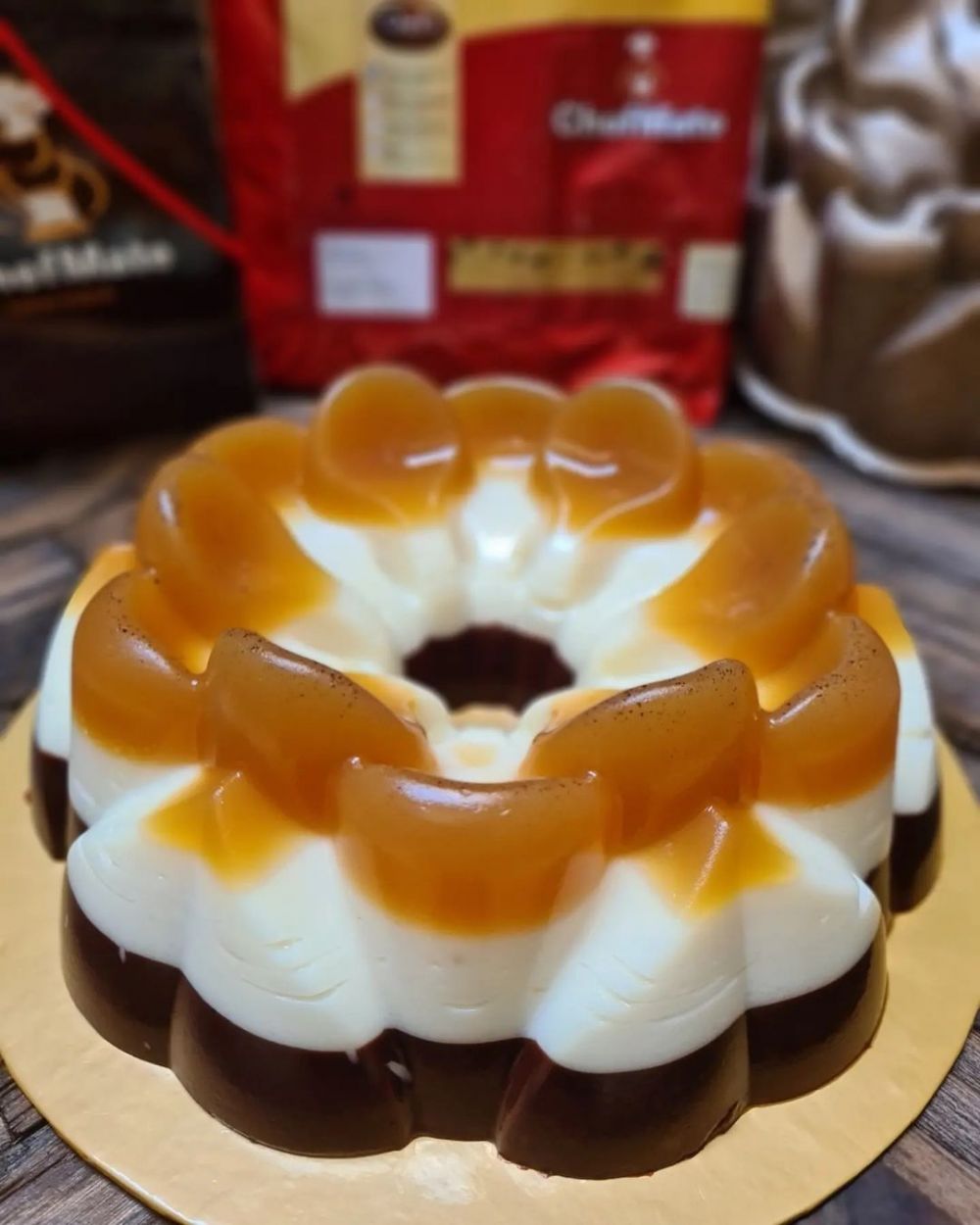 Resep puding susu jahe cokelat, enak dan rasanya unik