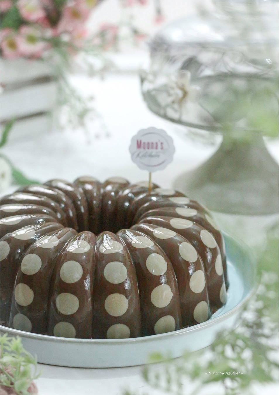 Cara membuat puding polkadot coklat cappucino, legit bikin nagih