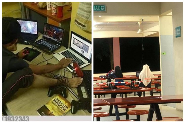 15 Potret absurd mahasiswa kerjakan tugas pakai laptop, bikin nyengir