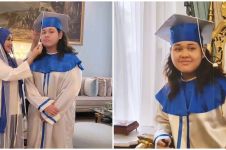 11 Momen bahagia Paramitha Rusady dampingi anak wisuda lulus SMP