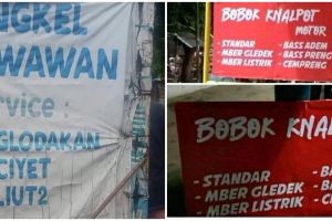 11 Spanduk promosi bengkel ini kata-katanya lucu, bikin tepuk jidat