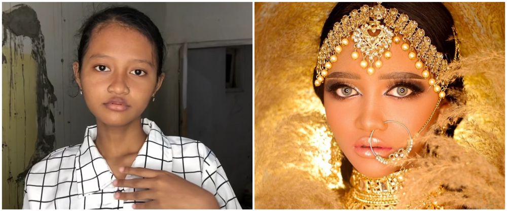 13 Pesona Olive Hanifah remaja Situbondo viral dimakeup bak supermodel