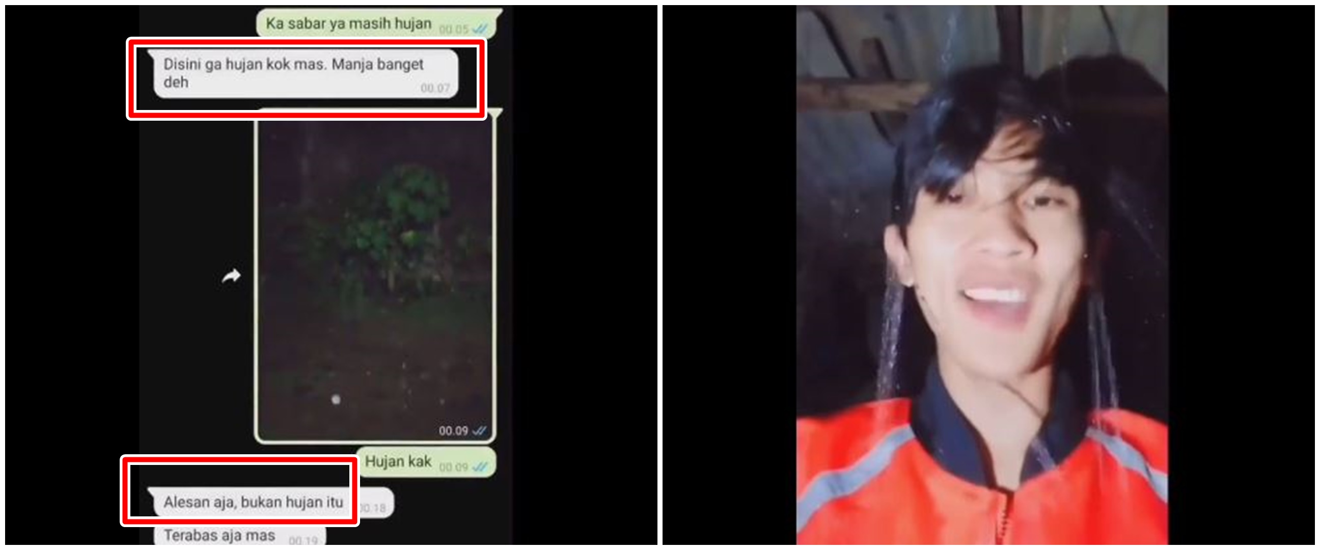 Diprotes customer karena hujan, reaksi driver ojek ini tak terduga