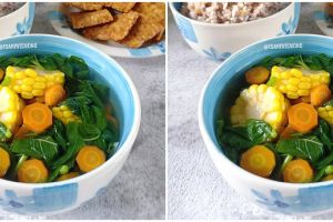 Resep sayur bening bayam jagung sambal tomat, segar dan istimewa