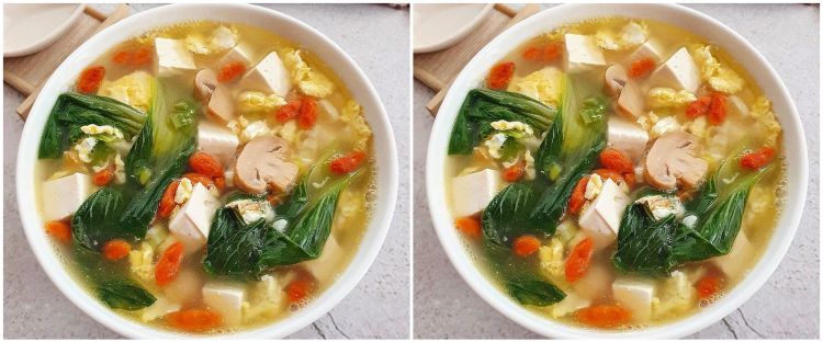Resep sup campur ala oriental, kuahnya segar dan cocok buat diet