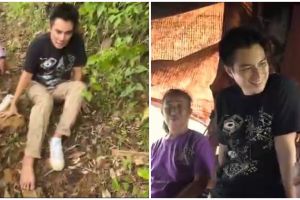 7 Momen Baim Wong datangi rumah kakek di tengah hutan, alami kaki luka