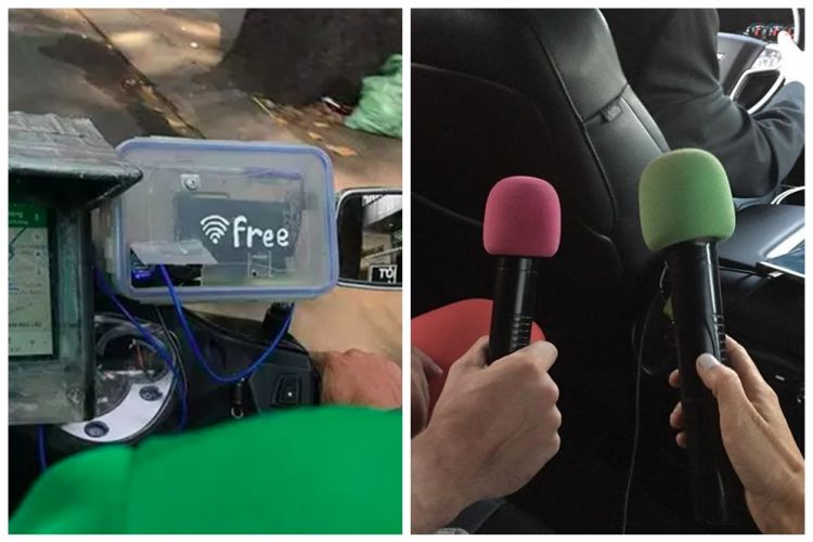 11 Potret teknologi tambahan untuk pengguna ojek online, free Wi-Fi