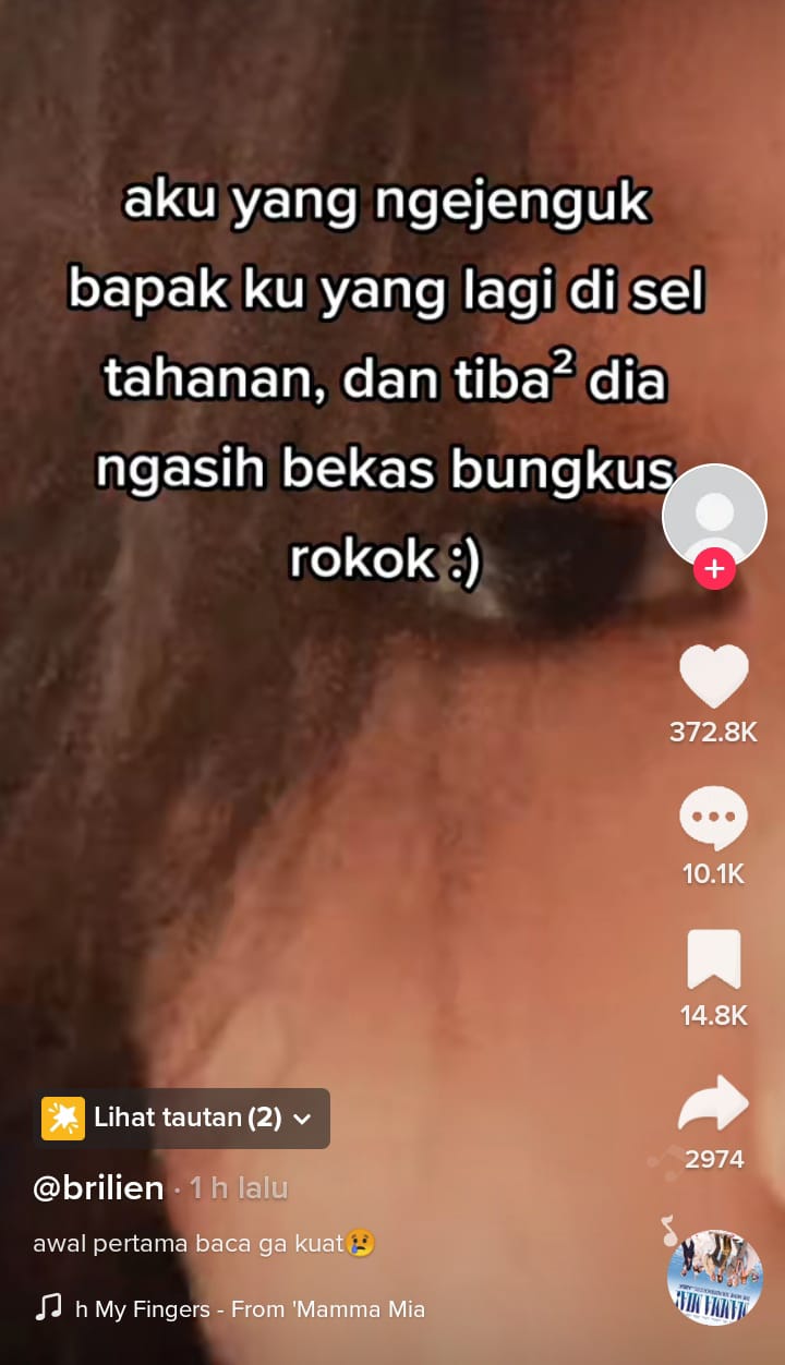 Kisah anak dapat bungkus rokok dari bapaknya di sel, isinya bikin haru