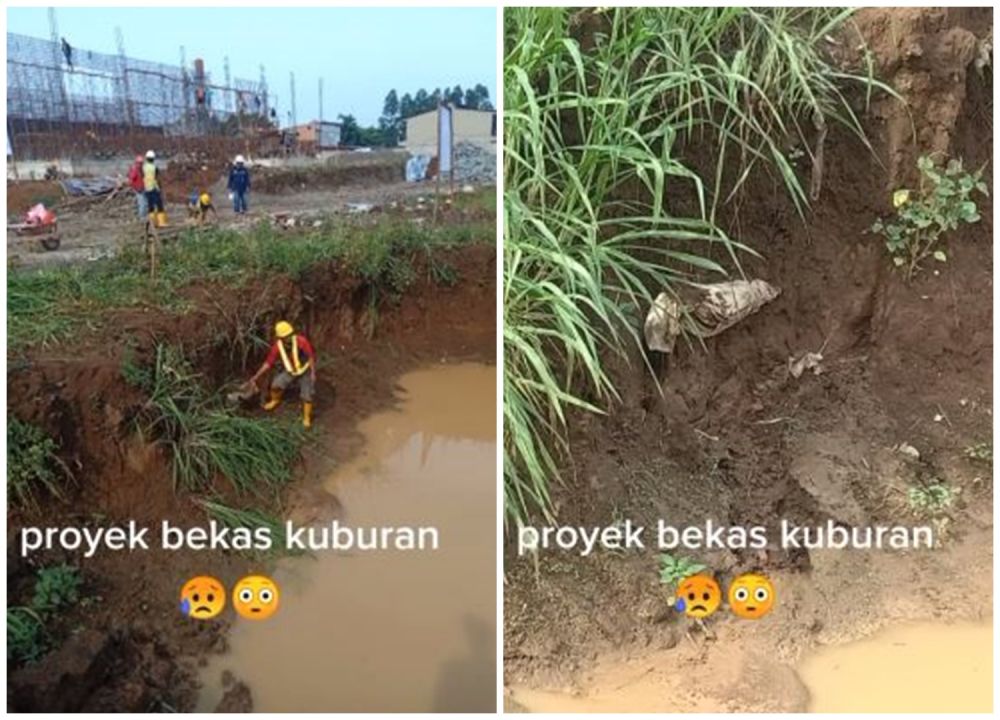 Garap proyek di tanah bekas kuburan, kuli temukan benda tak terduga