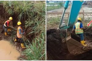 Garap proyek di tanah bekas kuburan, kuli temukan benda tak terduga