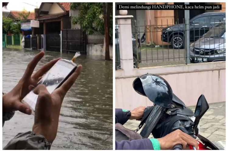 11 Cara kocak amankan HP ketika di jalan, nggak kebayang idenya