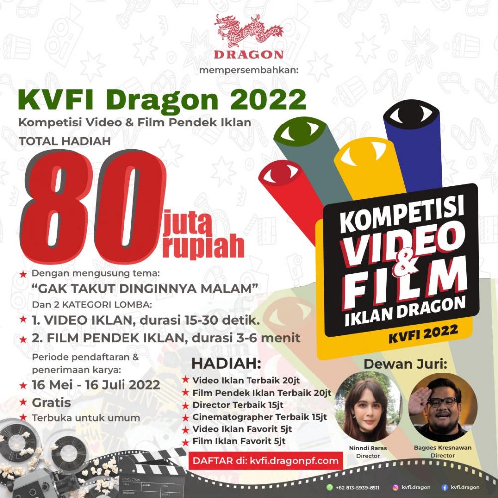 KVFI Dragon 2022 jadi wadah berkarya creative muda, berhadiah 80 juta