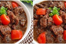 Resep simpel bikin tomato beef stew, lembut dan enak
