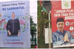 Bukan poster caleg, 13 potret spanduk ini bikin nyengir kuda
