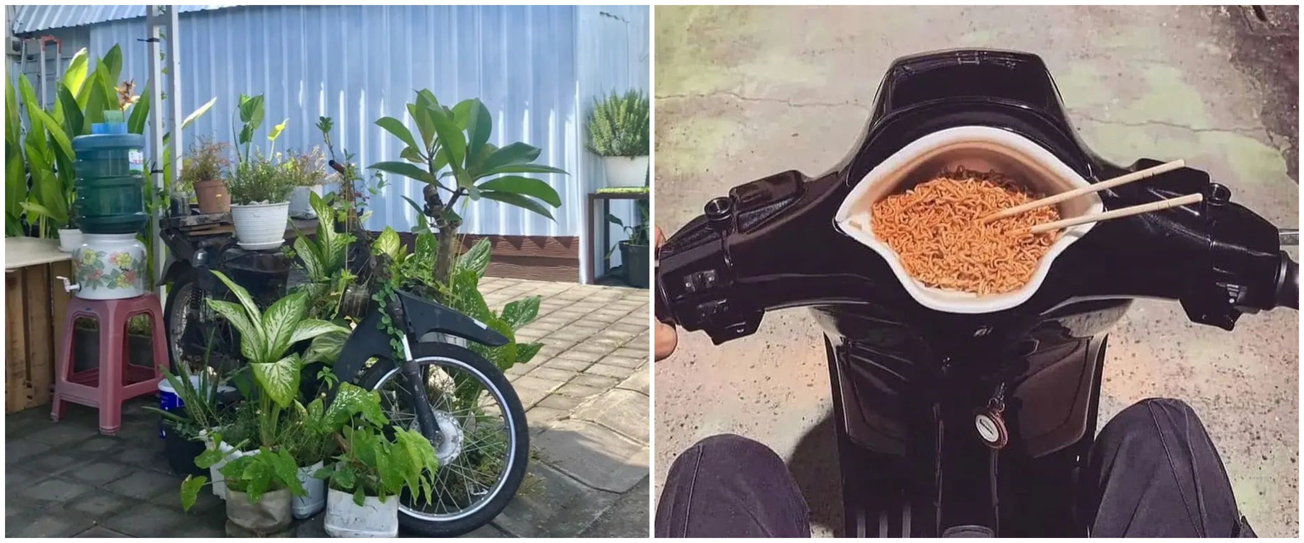 11 Potret lucu motor alih fungsi ini bikin lihat dua kali