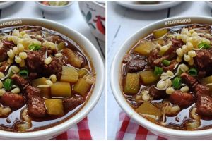 Resep rawon daging labu siam, enak, segar, dan bikin nagih