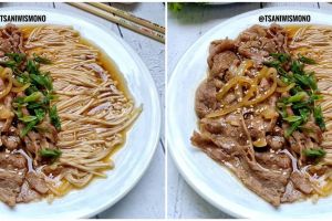Resep enoki siram daging, hidangan kekinian cita rasa rumahan