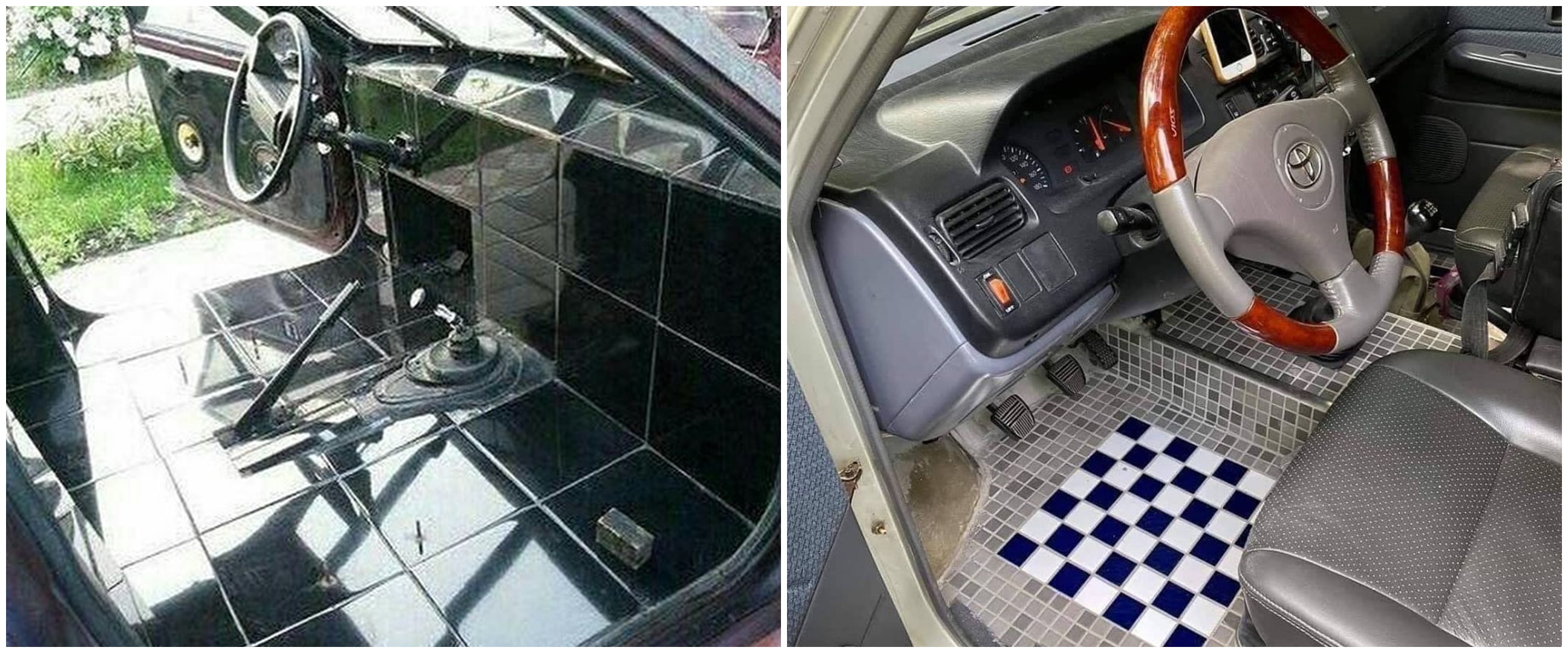 11 Penampakan interior mobil ini nyelenehnya bikin nggak habis pikir