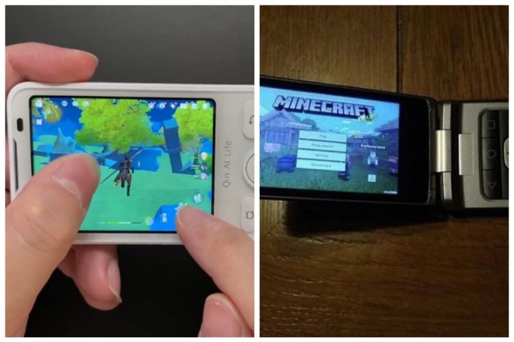 11 Potret lucu HP jadul dipakai game berat, maksa banget