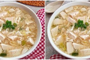 Resep sup tofu ayam, gurih, enak, dan mudah dibuat