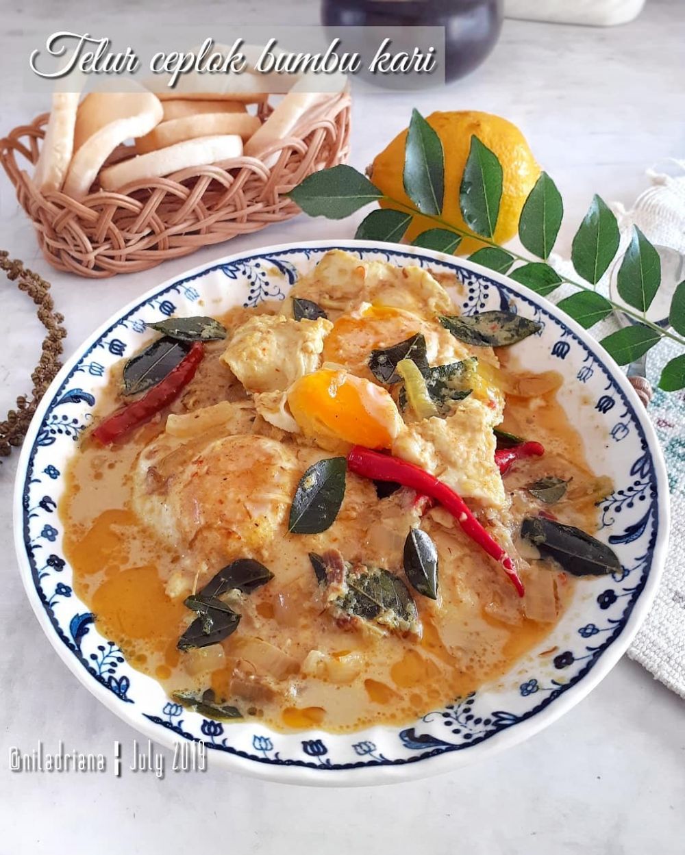 Resep telur ceplok kuah kari, bumbunya nendang dan nikmat