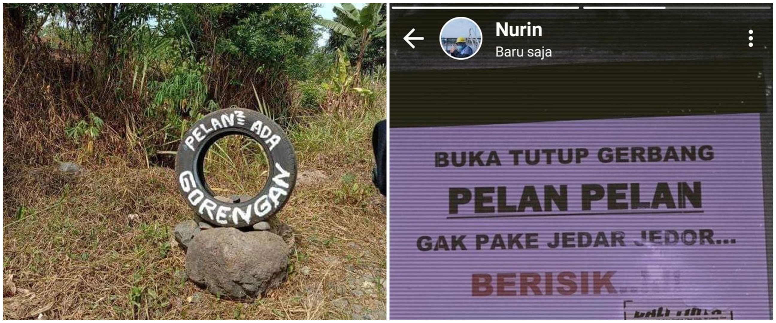 11 Tulisan kocak 'harap pelan-pelan' ini bikin dahi mengerut