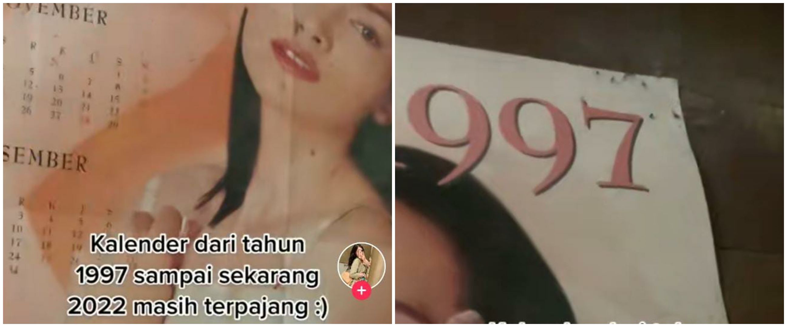 Wanita ini simpan kalender tahun 1997, terawat dan minim goresan