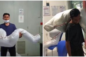 Terungkap isi paket berbentuk mirip tubuh manusia, bikin penasaran