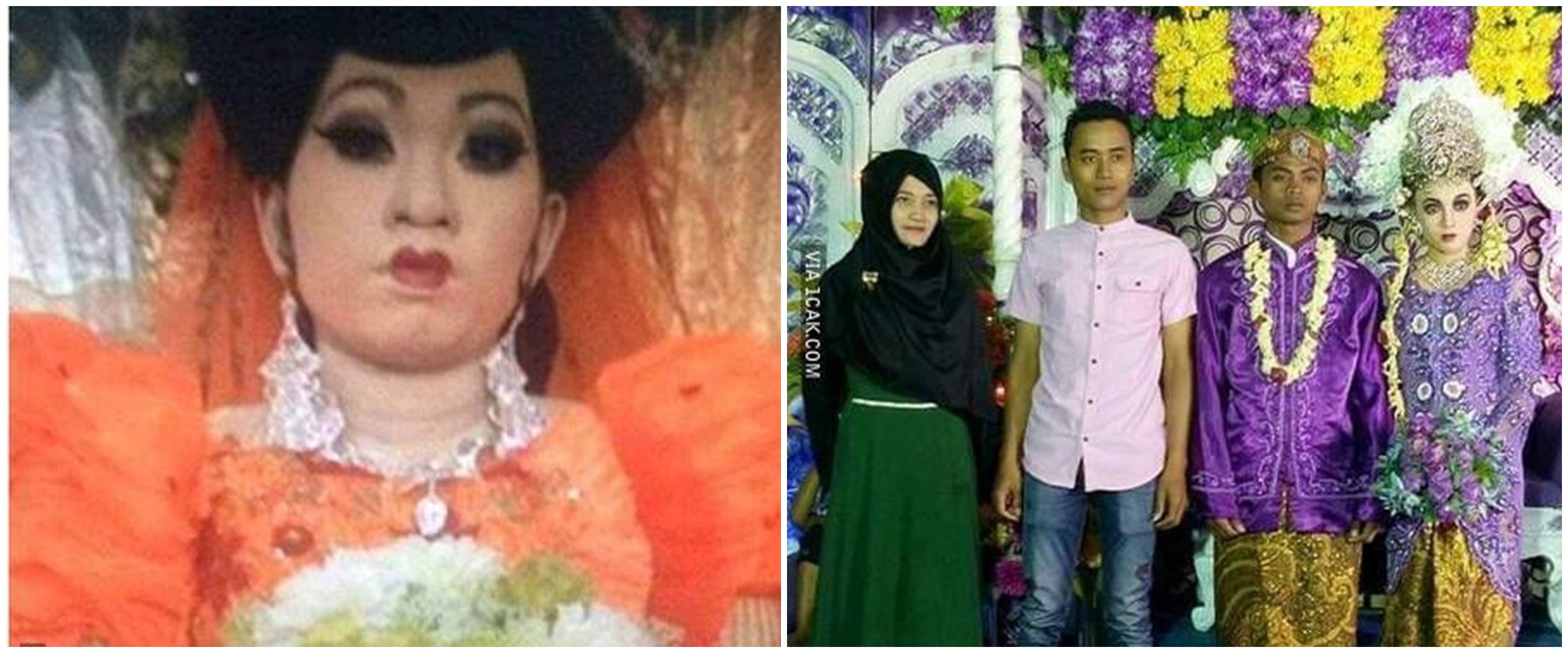 13 Potret makeup pengantin gagal ini bikin elus dada
