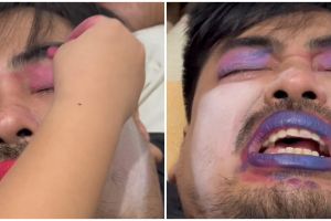 Wajah dirias putri kecilnya sampai bikin pangling, pria ini pasrah