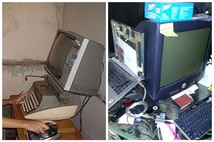11 Potret absurd gabungkan dua perangkat gadget, hasilnya tak terduga