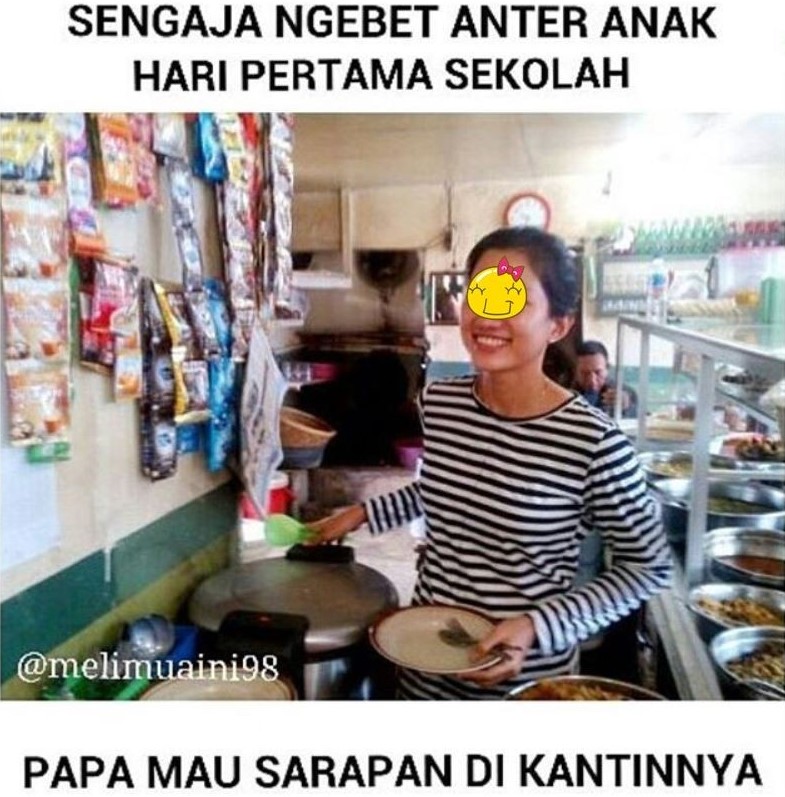 11 Meme kelakuan orang tua antar anaknya sekolah ini bikin tepuk jidat