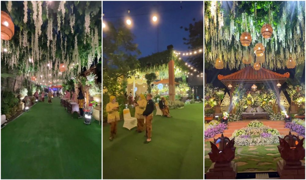 Potret dekorasi pernikahan di gang kampung, hasilnya bikin melongo