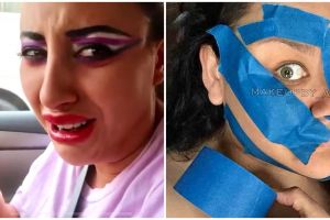 13 Potret lucu gambarkan susahnya pakai makeup ini bikin ketawa geli