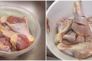 Cara mudah pisahkan lemak dari daging ayam tanpa menggunakan pisau