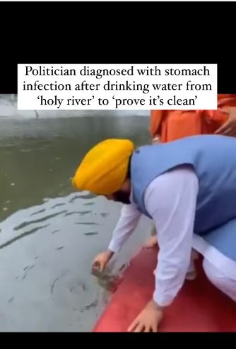 Pejabat ini minum air sungai, lalu masuk RS karena sakit perut