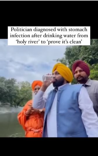 Pejabat ini minum air sungai, lalu masuk RS karena sakit perut