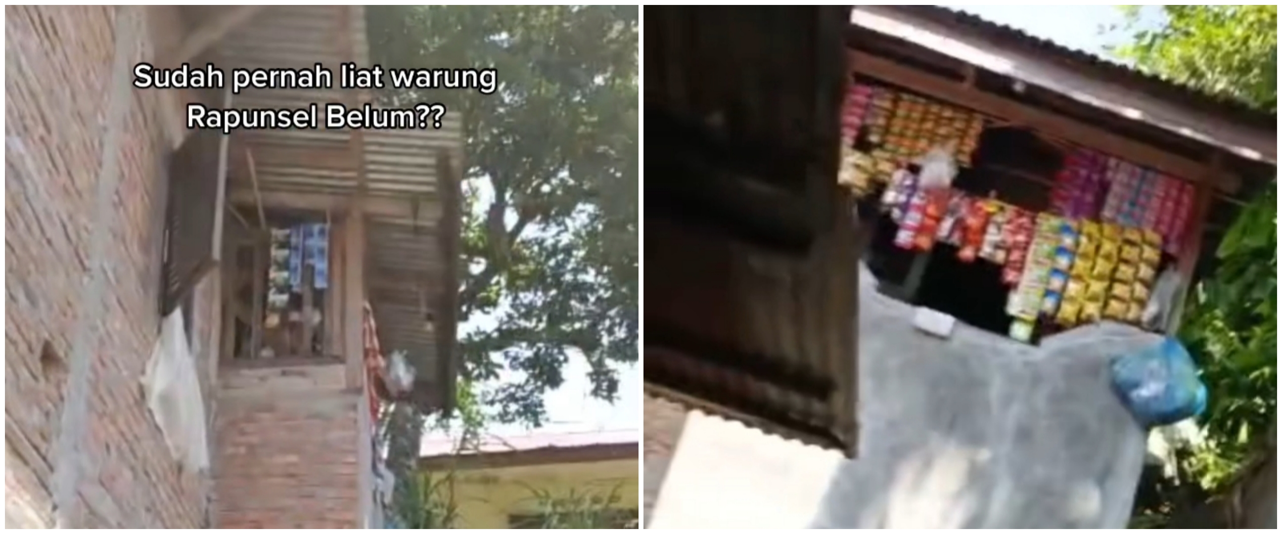 Penampakan warung tak biasa, tingginya bak rumah Rapunzel