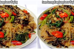 Resep soun goreng kangkung dan jamur kuping, menggugah selera