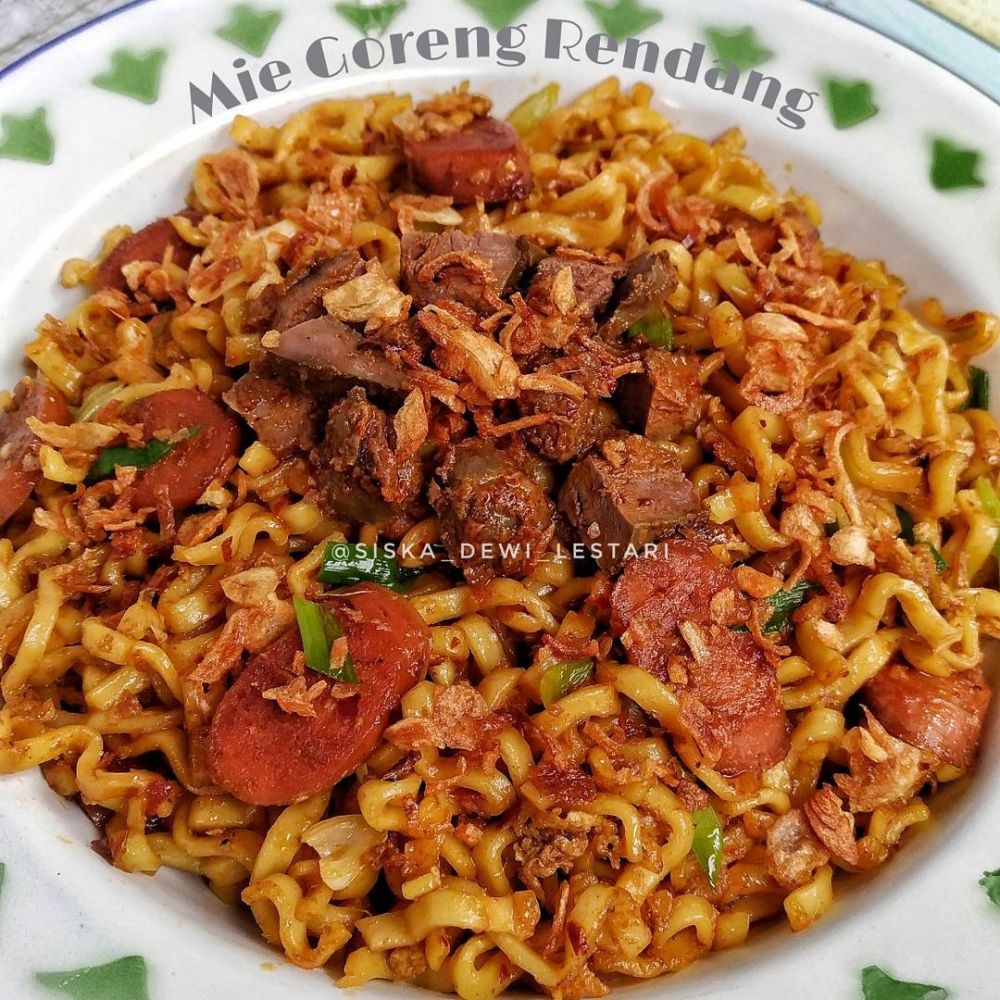 Resep mi goreng rendang ala Indomie, bumbunya bikin auto ketagihan