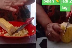 Tak butuh waktu lama, ini trik memipil jagung agar utuh dan tak hancur