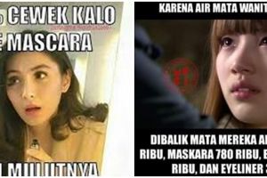 11 Potret orang pakai maskara ini bikin ngakak sakit perut