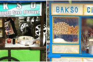11 Tulisan lucu di gerobak bakso ini bikin pembeli nyengir lebar