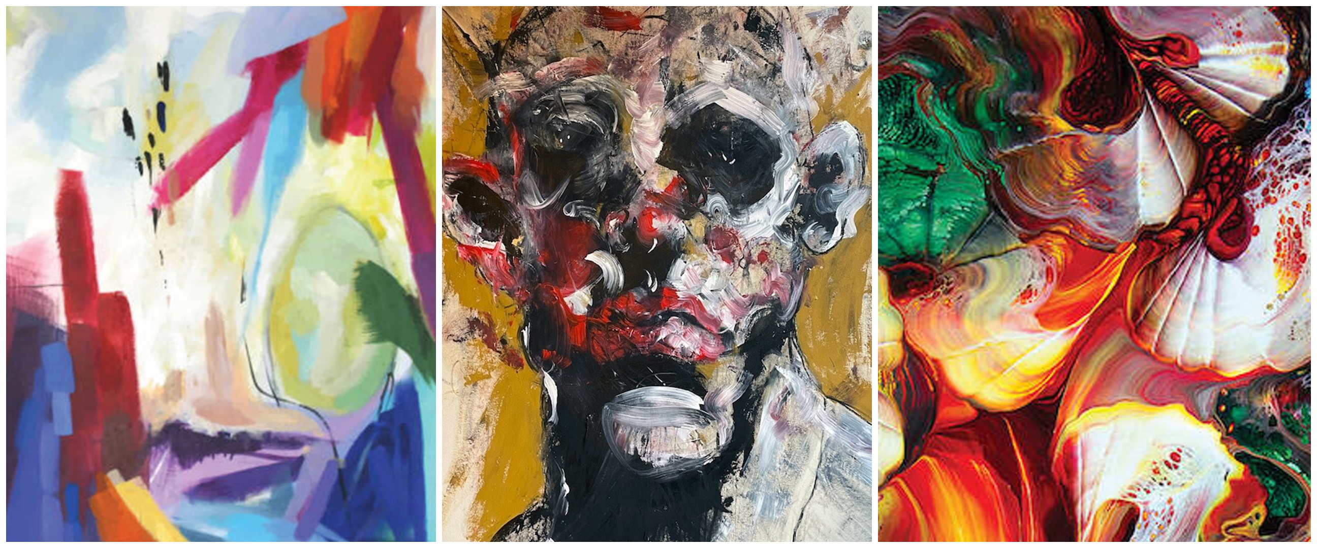 Lukisan abstrak pilihanmu ungkap gambaran suasana hatimu hari ini