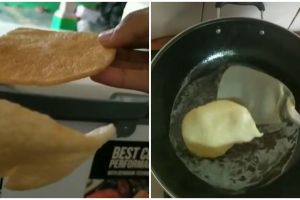 Cara goreng kerupuk udang ala hotel bintang 5, mekar dan tetap lurus